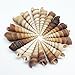 PEPPERLONELY Brown Auger Sea Shells, 8 OZ Approx. 20+PC Shells, 2 Inch ~ 4 Inch