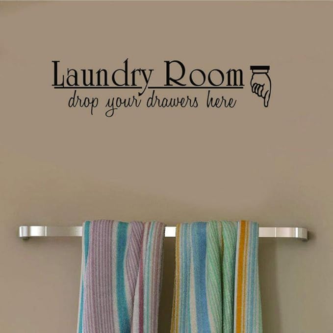 Lavandería Lavado Etiqueta de la pared Burbuja Vinilo Citas Calcomanías