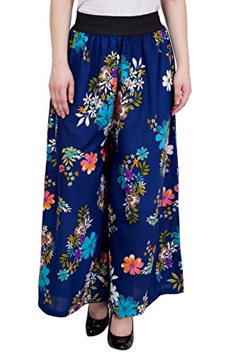 modish vogue multi colored floral print palazzo