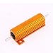 Uxcell a11111000ux0078 Gold Tone Screw Tab 50W 10 Ohm 10R Aluminum Clad Resistor 5% Tolerance