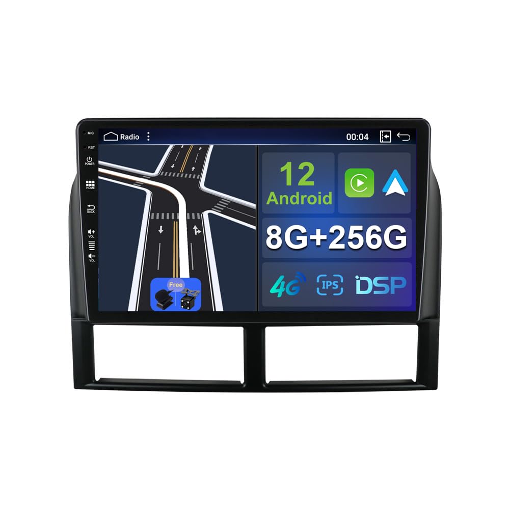 MISONDA [8G+256G] 9inch IPS Android 12 Car Radio Stereo Suitable for Jeep Grand Cherokee II WJ 2004-2006- [Built-in Carplay+DSP+GPS+BT ] - Free Camera+Mic SWC RDS WiFi FM AM Head Unit
