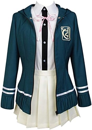 Halloween Chiaki Nanami Cosplay Costume High School Outfit Uniform Fancy Dress