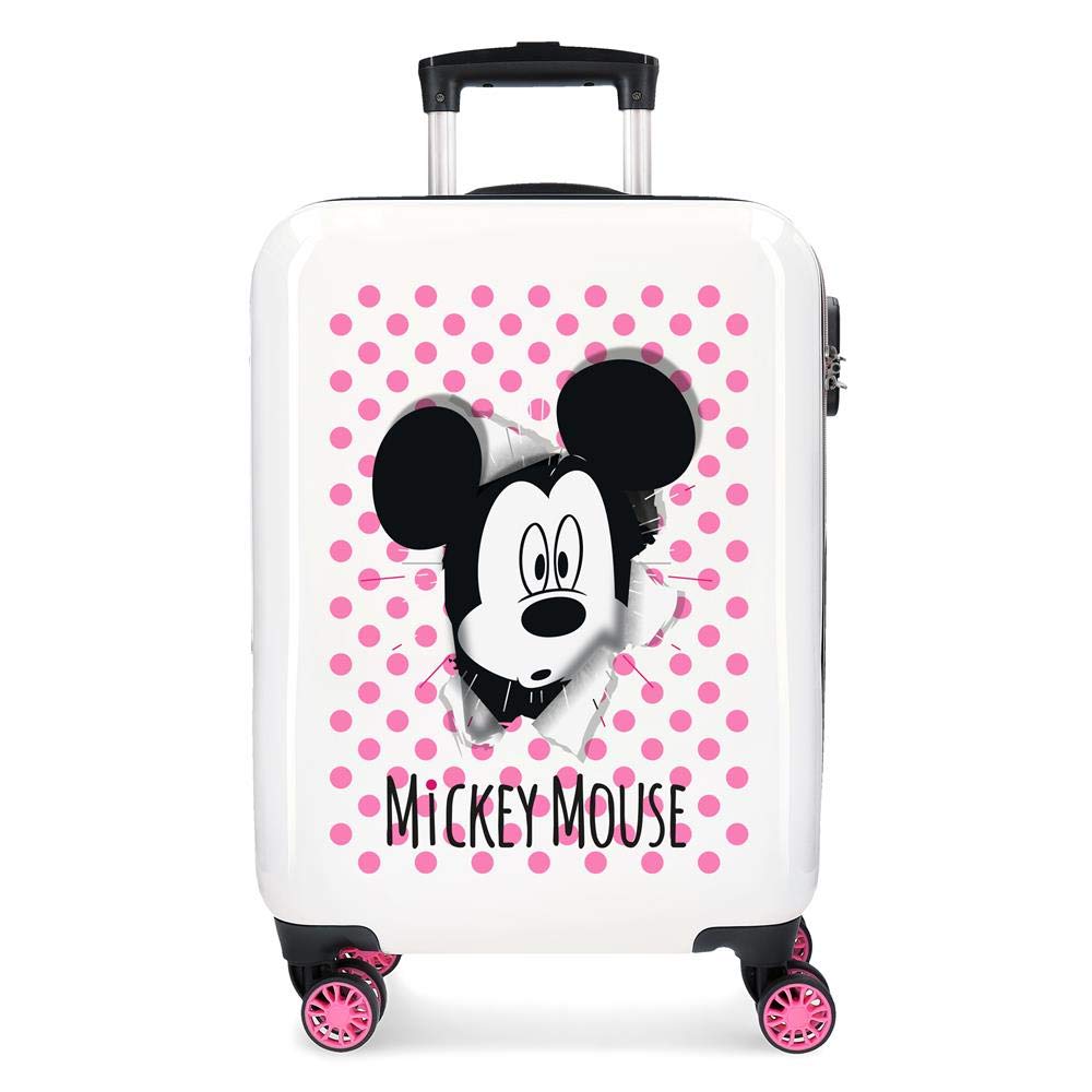 Have a Good Day Mickey Pink Hardside Carry-on Suitcase