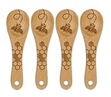 Talisman Designs 2198-AZ Beechwood Condiment, Mini Spoons