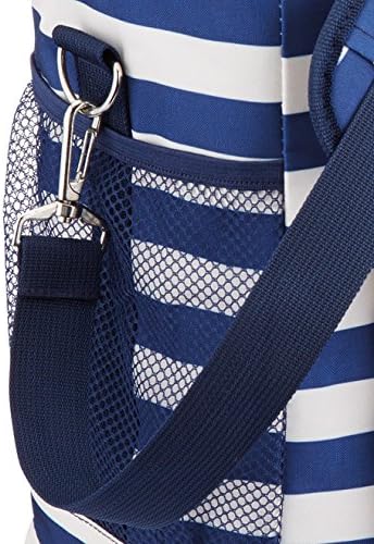 KitchenCraft We Love Summer Nautical-Striped Medium Cool Bag, 12 L (2.5 gal) - Navy Blue/White - Image 5