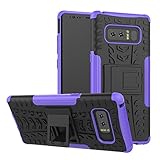 Note 8 Case, Galaxy Note 8 Case, Moment Dextrad [Built-in Kickstand][Non-slip Design] Dual Layer Hybrid Full-body Rugged [Shock Proof] Protection Cover for Samsung Galaxy Note 8 + Stylus (Purple)