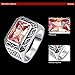 BONLAVIE Men's 8X12mm 6.75ct Created Morganite 925 Sterling Silver Engagement Ring Wedding Band