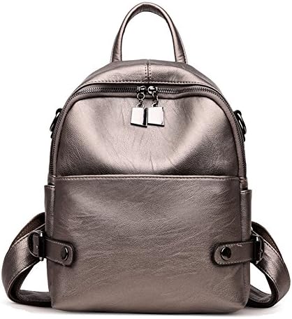 VHVCX Women Leather Backpacks For Girls Sac A Dos Femme Travel Rucksack Ladies Bagpack Vintage Mochilas Female Shoulder Back Pack