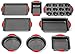 Elite Bakeware 8 Piece Ultra NonStick Baking Pans Set - Bakeware Set - Cookware Set