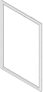 242193219 Refrigerator Door Gasket Genuine Original Equipment Manufacturer (OEM) Part Gray