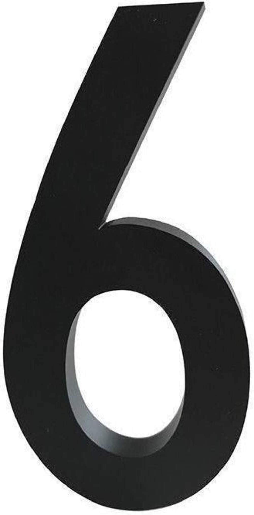 Design Letters Door Numbers 0-9 | Floating House Numbers in Aluminium | Perfect for Wall Decor in Home, Office | Modern House Signs Mounted with Screws/Adhesive Tap | House Letters for Street/Address