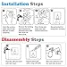 Jekoo Adhesive Hooks, Hooks for Hanging Wall Hanger Towel Hooks Heavy Duty Ideal for Bathroom Shower Kitchen Home Door Closet Cabinet Stainless Steel - 4Packs