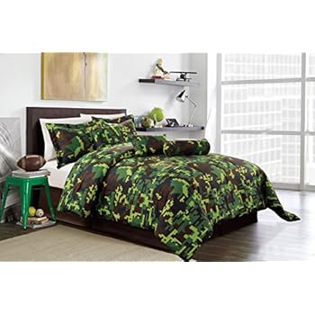 Amazon.com: Mainstays Kids' Camoflauge Coordinated Bed in