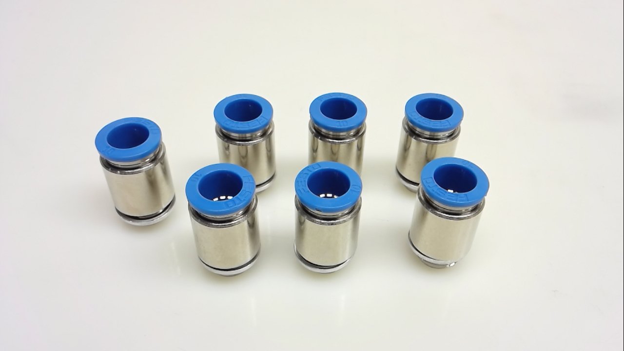 Festo QsG1/410I Pack of 7 Pneumatic Fitting, Straight, 10Mm Qs