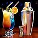 Kitchen Joy Cocktail Shaker Bar Set, Bundle with Jigger and Built-In Strainer 24 Ounce and Cocktails Recipes eBook