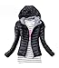 Glamorstar Women's Packable Puffer Jacket Lightweight Hooded Cotton Coats