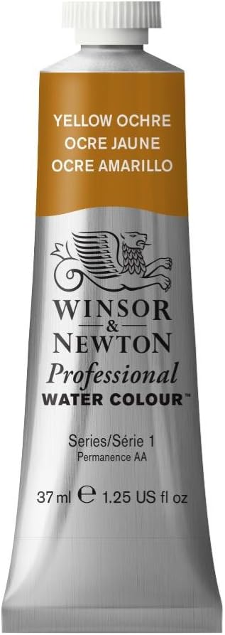 Winsor & Newton 37 ml Professional Water Colour Tube, Yellow Ochre