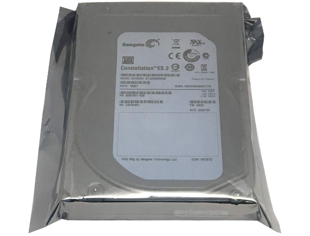 Seagate Constellation ES.2 ST33000650NS 3TB 7200RPM 64MB Cache 3.5in SATA 6.0Gb/s Enterprise Hard Drive - PC, RAID, NAS, CCTV DVR (Renewed)