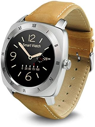 MEAFO Smart Watches Bluetooth Waterproof Smartphone Heart Rate Monitor SmartWatch for iOS Apple Iphone 6S 4S 7 Android Smartphone DM88 (Silver)