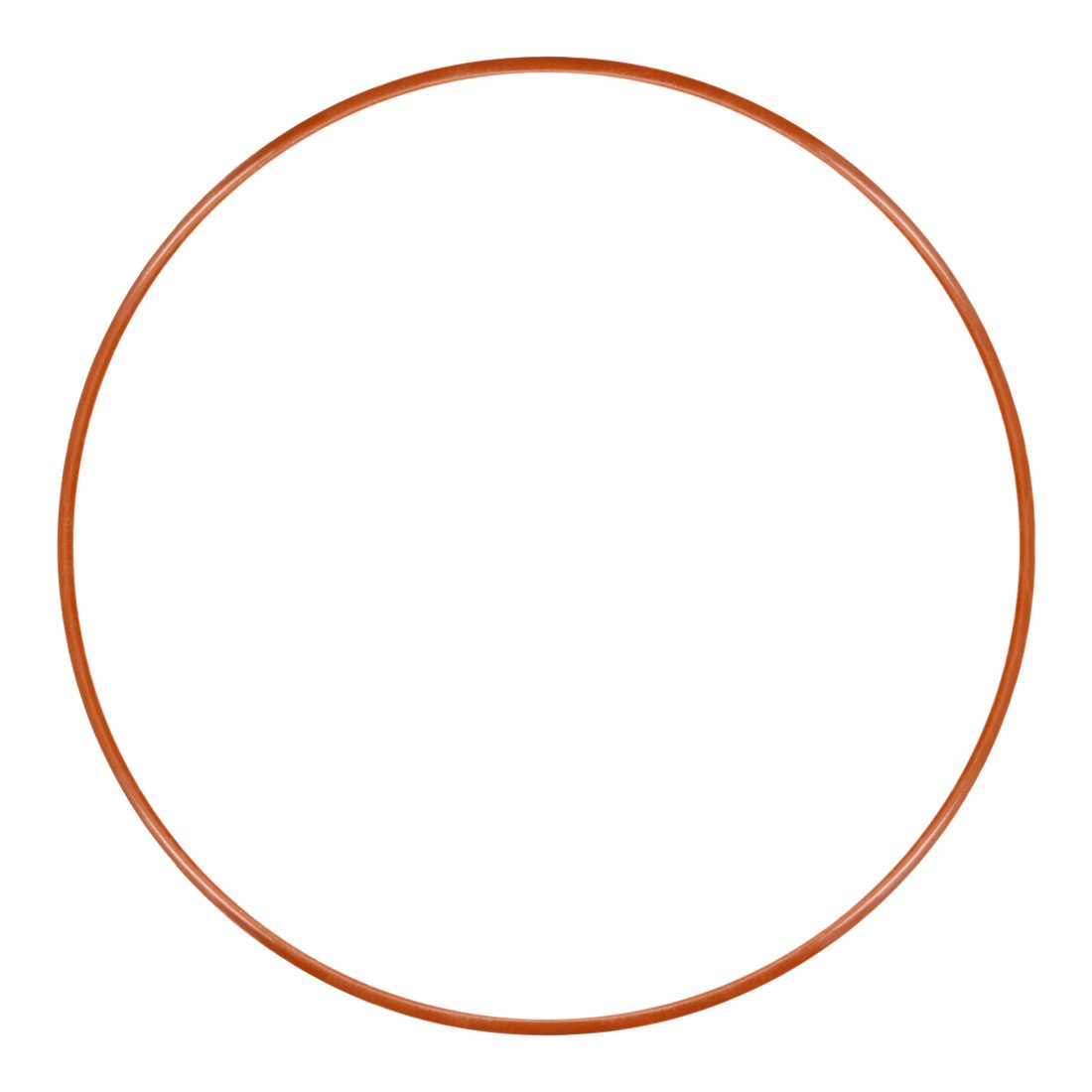 sourcingmap Silicone O-Ring, 130mm OD, 125.2mm ID, 2.4mm Width, VMQ Seal Rings Gasket, Red