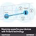 Netgear Wi-Fi Mesh Range Extender EX8000 - Coverage up to 2500 sq.ft. and 50 devices with AC3000 Tri-Band Wireless Signal Booster & Repeater (up to 3000Mbps speed), plus Mesh Smart Roaming (Renewed)