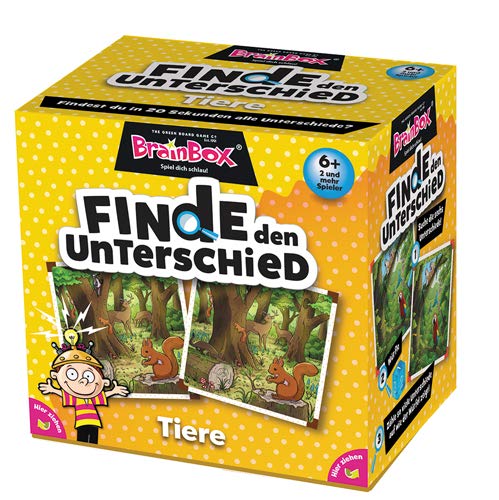 Brain Box 94917, Finde den Unterschied, Tiere, Lernspiel, Suchspiel für Kinder ab 6 Jahren