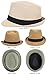 DRY77 Mens Womens Straw Summer Short Brim Fedora Hat Trilby Beach Gangster Hot