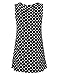 BAISHENGGT Sleeveless Tunic, Womens Layered Scoop Neck Flare Hem Soft Pleat Back Blouse Loose Leggings Tank Tops Polka Dots XXL