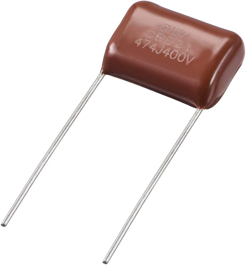 uxcell CBB21 Metallized Polypropylene Film Capacitors 400V 0.47uF for Electric Circuits Energy Saving Lamp Pack of 50