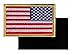 Reversed Full Color US Flag Hook/Loop Backed Patch