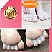 Toe Separator,Toe Spacers for Men Women Toe Bunion Pain Correct Relief Toe Straightener for Hammer Toe by Explore Lifez. (1 pair)