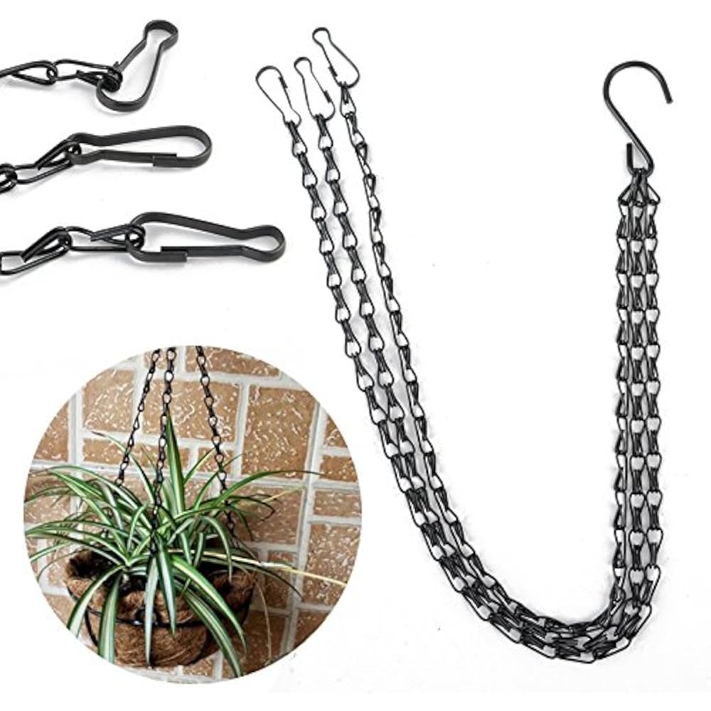 19.7 Inch Hanging Flower Basket Galvanized Replacement Chain Flowerpot