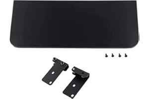 AJinTeby Folding Front Shelf with Bracket Fits for Traeger 20 Series Pellet Grills and Traeger Lil' Tex | Black Porcelain Steel (BAC361)