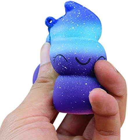 Squeeze Toy - DETALLAN Exquisite Fun Crazy Poo Scented Squishy Charm Slow Rising 7cm Simulation Kid Toy (Purple)