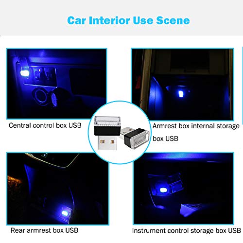 BukNikis USB Car LED Atmosphere lights Mini LED Ambient Kit Car Accessories Lighting Universal (Red, 2 PCS) - Thumbnail 5