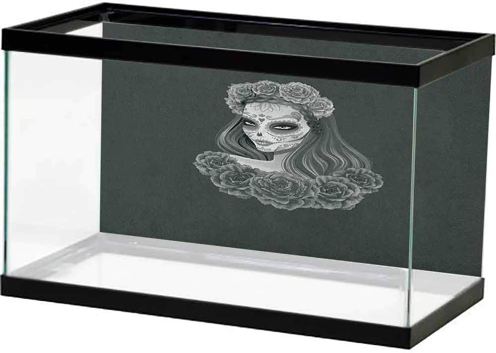 homecoco Undersea World Dark Grey,Black Damask Arabesque and Floral Elements Oriental Antique Ornament Vintage, Black Grey Decals Poster