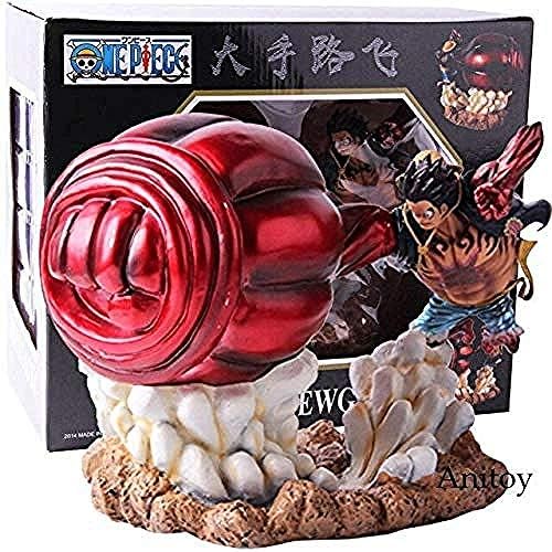 Lzpff Anime One Piece Action Figure Luffy Gear Four Monkey D Rufy Gear 4 Collectible PVC Model Toy A with retail box-B (Color : B)