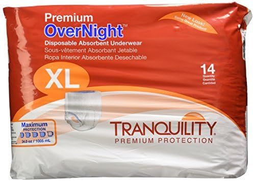 Tranquility 2117 Premium OverNight Pull On diapers XL 14/Bag by Principle Business Enterprises