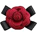 Elegant Wool Camellia Flower Brooch Vintage Bow Floral Pin Mother's Women Gift
