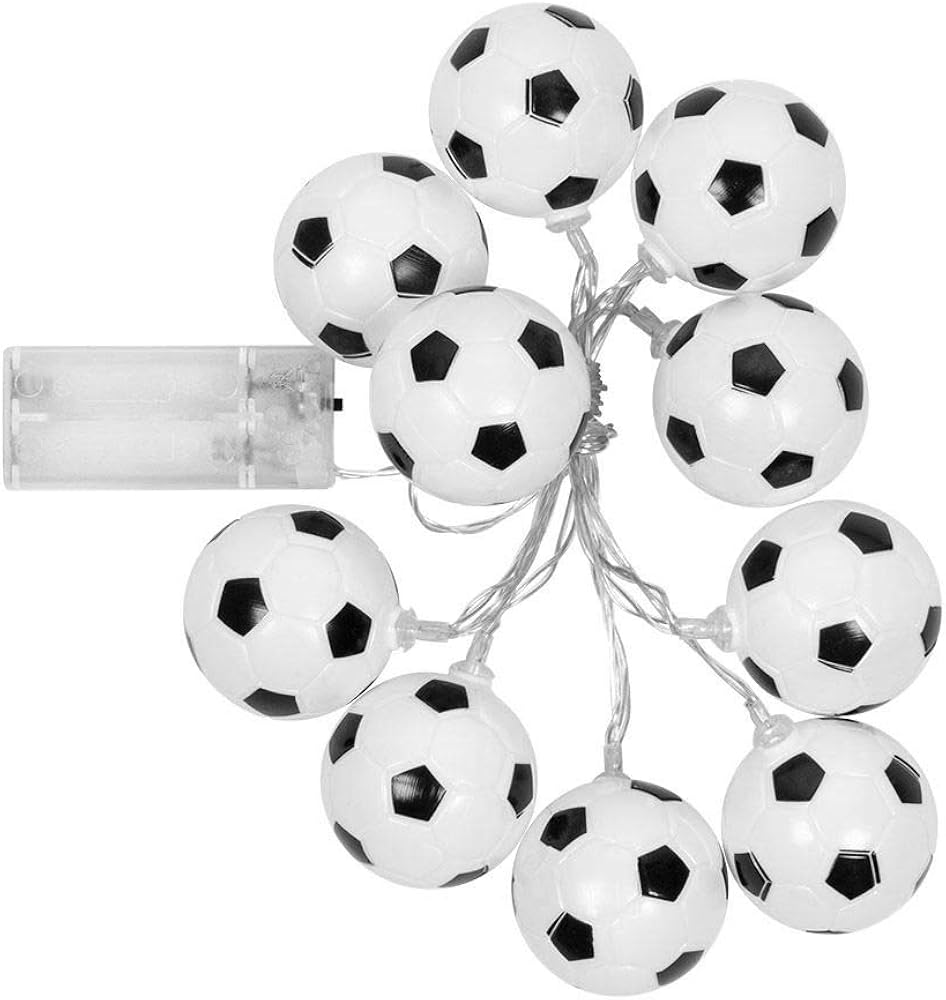 Boland 62518 LED Fairy Lights Football, Length 140 cm, World Cup, European Championship, Puplic Viewing, Decoration, Carnival - Image 3