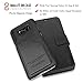 AMOVO Galaxy S8 Case, Samsung Galaxy S8 Wallet Case Cover [Detachable Wallet] [2 in 1] [Premium Vegan Leather]Samsung S8 Case Leather with Gift Package (Black)