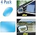 Car Side View Mirror Anti-Glare Film- Rear View Mirror HD Nano Anti Glare Anti Fog Rainproof Waterproof Membrane for Automobile Rearview Mirror and Side Window