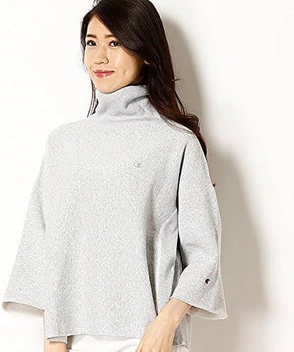 Amazon チャンピオン Champion Champion 17fw ウイメンズ リバースウィーブハイネックスウェットシャツ 040シルバーグレー M Tシャツ カットソー 通販