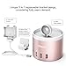 Oittm Apple Watch Series 3 Stand [3 in 1 Bracket Power Dock] 4-Port USB Rechargeable Stand with Phone Holder for iPhone X, iPhone8, 8 Plus, 7, 7 Plus, 6 Plus, iWatch 2/1, Fitbit Blaze (Rose Gold)