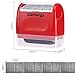 Identity Protection Roller Stamp Lionergy 1.5 Inch Wide Roller Identity Theft Prevention Security Stamp (Red Roller Stamp)