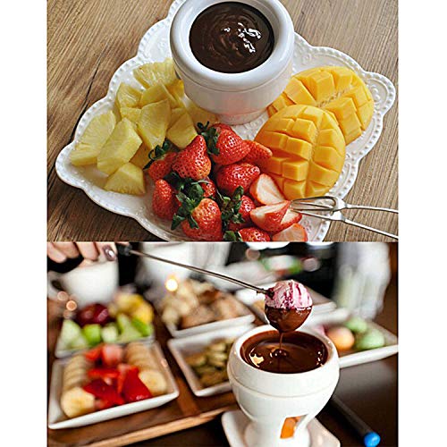 Stainless Steel Meat Fondue Forks 9.5" - Color Coding Cheese Fondue Forks with Heat Resistant Handle for Fruit Chocolate Fountain Marshmallow Shrimp BBQ Meat -6 PCS
