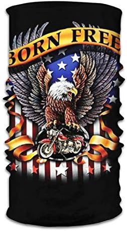 A black face and neck gaiter with a design featuring a galaxy print.