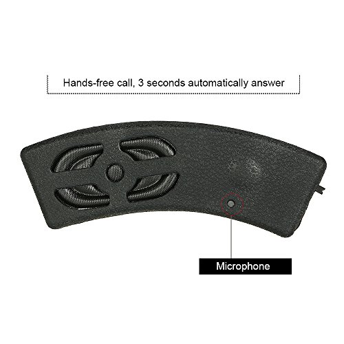 LEIWOOR 2pcs Motorcycle Bicycle Bluetooth Speaker Helmet Audio Stereo Headset Handsfree Call Rechargeable Waterproof