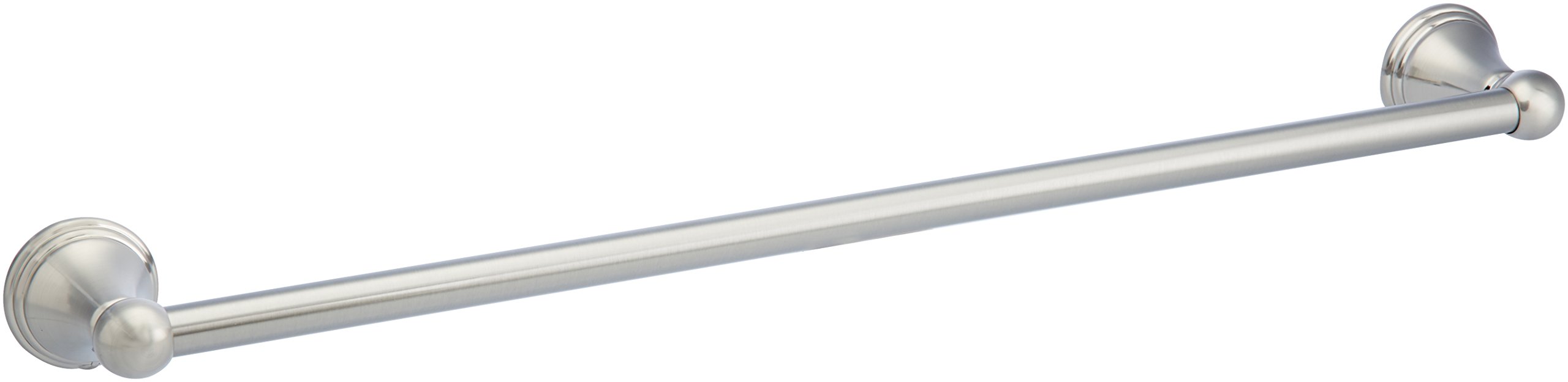 AmazonBasics Modern Towel Bathroom Bar, Satin Nickel, 24 Inch
