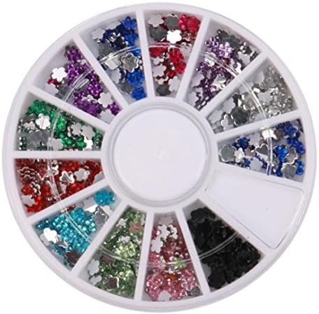GREAT MIXED DIY SIZE GLITTER RHINESTONES CHARM 3D NAIL ART DECOR ACCESSORIES (multi color 07)